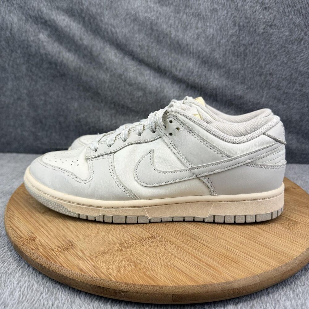 Nike Dunk Low Shoes Womens Size 8 White Leather Casual Sneakers DD1503-107